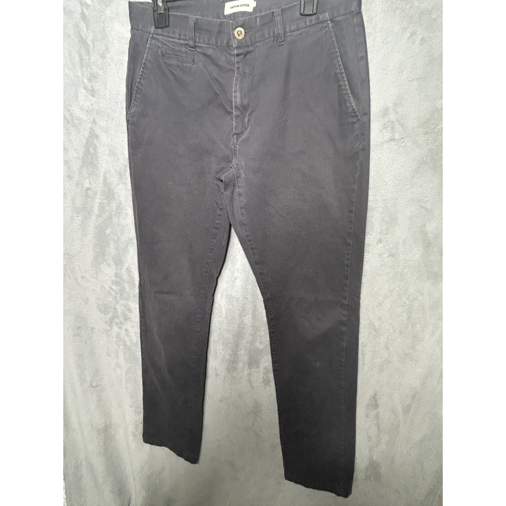 Taylor Stitch Chino Pants Mens 31x34 Grey Slim Fit Cotton Canvas Casual